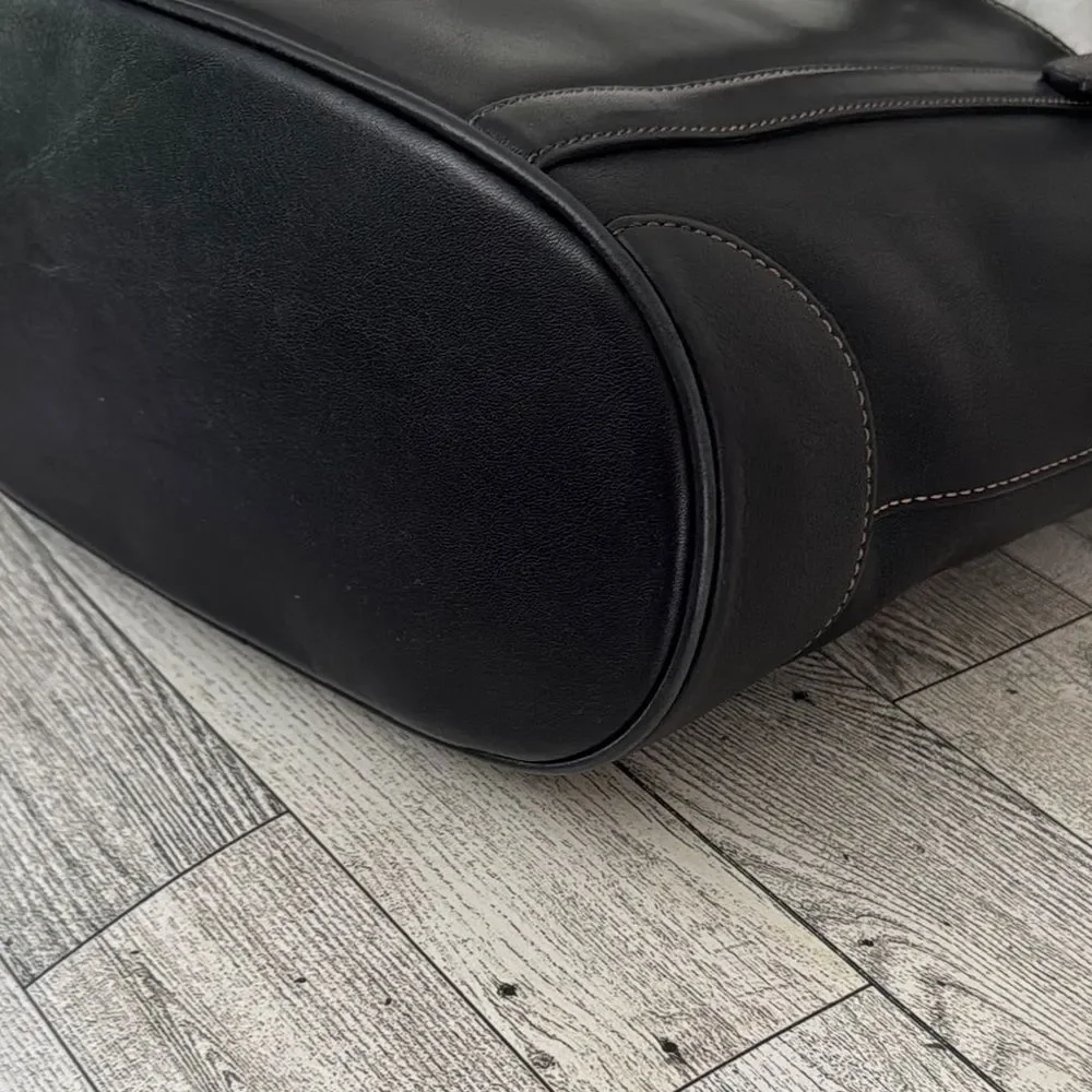 Coach Vintage Hampton Legacy Black Leatherware Tote